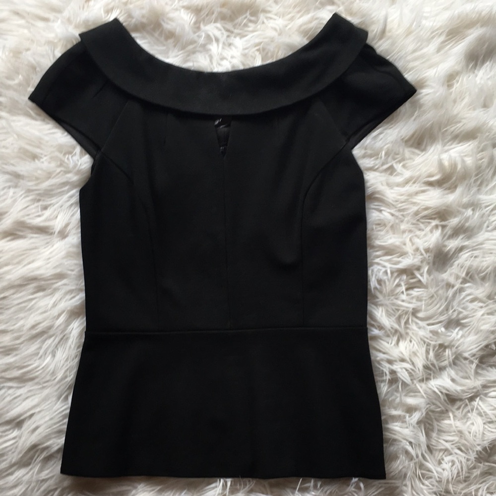 White House Black Market peplum top